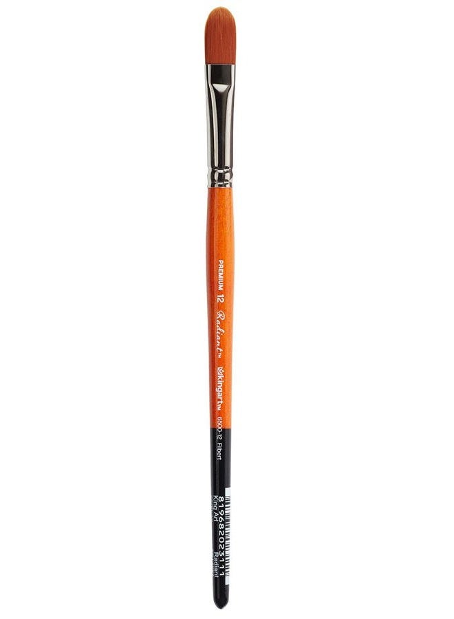 KingArt PREMIUM Radiant Taklon Paint Brush, 12